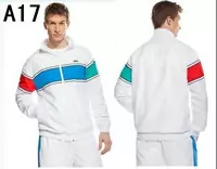 jogging lacoste sport wear survetement man 2013 chaud a17 blanc bleu